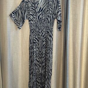 INC International Concepts Zebra Long Sleeve Dress